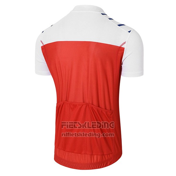 2017 Fietskleding Coq Sportif Tour de France Rood en Wit Korte Mouwen en Koersbroek